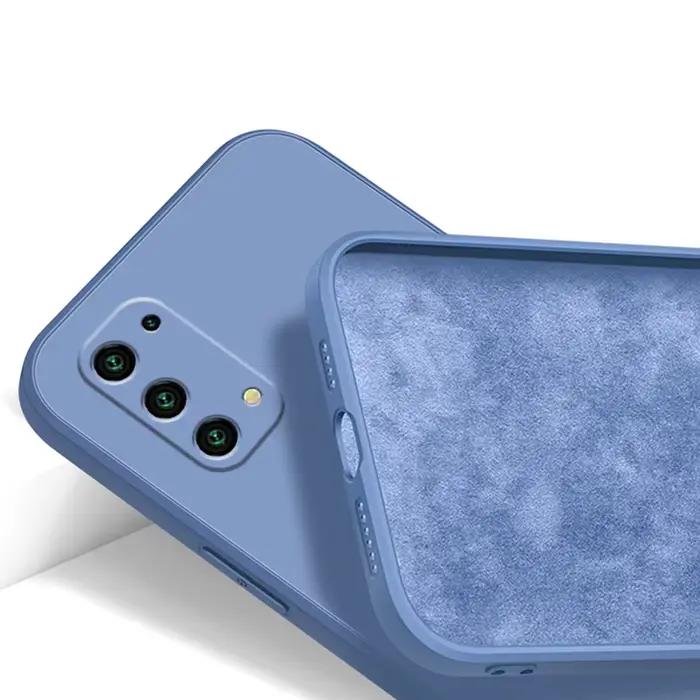 Coque de téléphone carrée en silicone pour Samsung