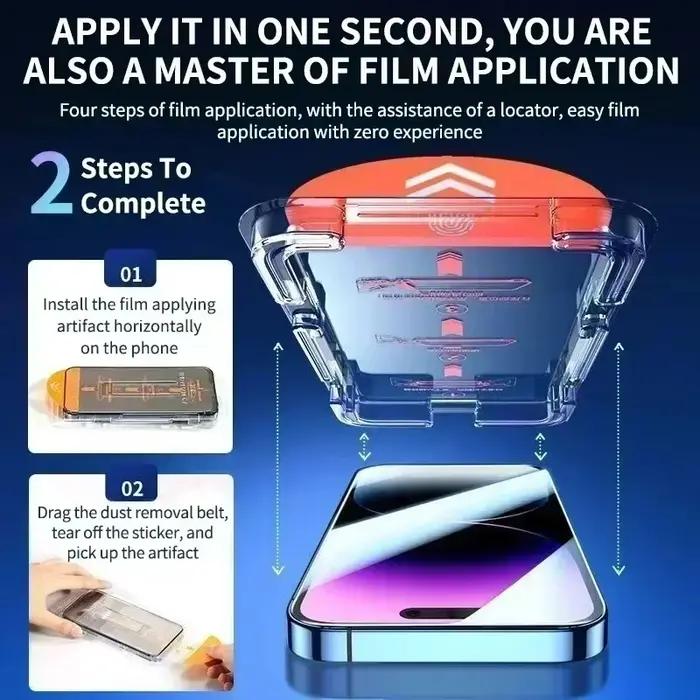 Verre anti-poussière à installation facile pour OPPO Reno 16 Pro