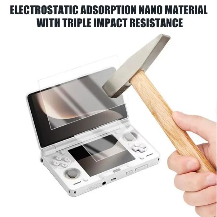 Pour AYN Thor Nano Film de protection antidéflagrant double écran rabat portable Console de jeu