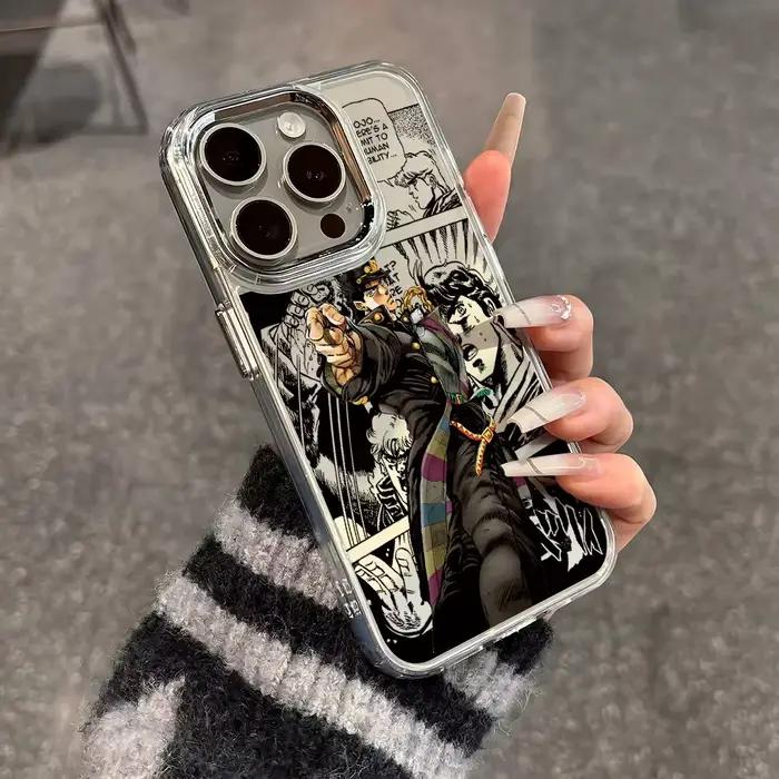 Coque de téléphone transparente JoJo's Bizarre Adventure Kira Yoshikage pour iPhone 17 Air 16 15 14 13 12 11 Pro Max XS Max X coque souple personnalisée occassions spéciales
