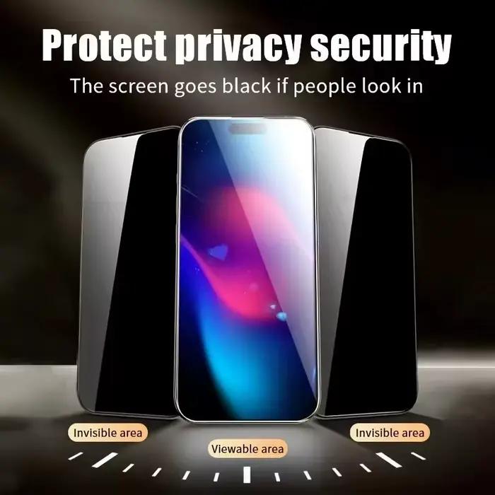 Film de protection anti-espion en verre trempé pour Samsung Galaxy A modèles variés anti-rayures anti-éblouissement facile à installer et à entretenir
