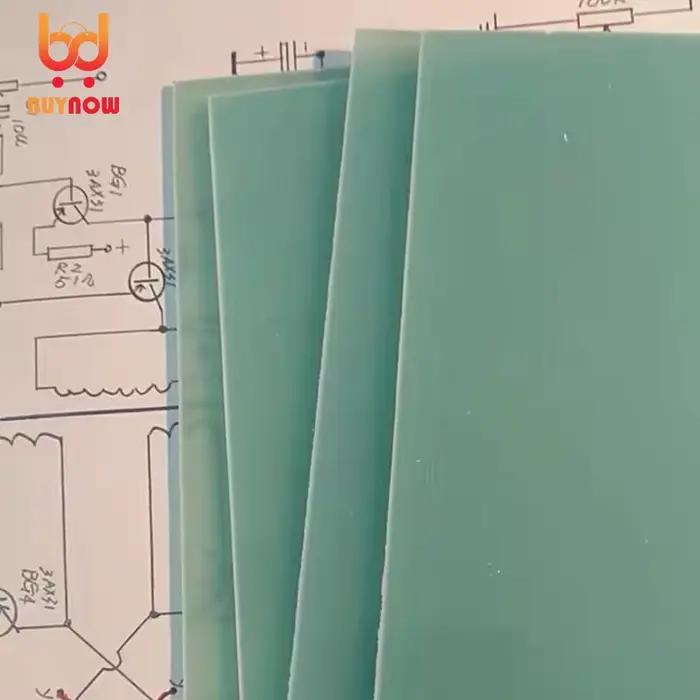 Plaque en fibre de verre FR4 épaisseur 0,1/0,2/0,5/1/2/3/4/5 mm, vert clair, plaque époxy G10, panneau en résine époxy 3240 FR-4, fibre de verre pour impression 3D