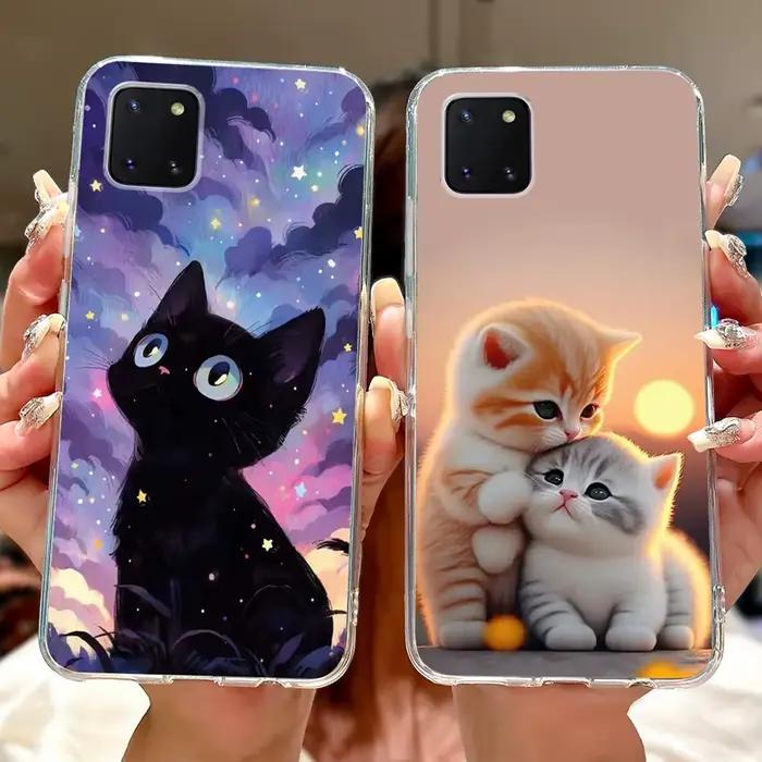 Étui en silicone peint pour Samsung Galaxy Note 10 Lite et S10 Lite avec des designs d'animaux mignons et de motifs floraux pour une protection durable et une touche personnelle
