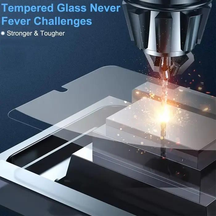 Protecteur d'écran HD verre trempé haute définition pour Samsung S24 Ultra S23 FE S23 S26 A55 A35 A54 écran sans rayures et éclats pour téléphone élégant