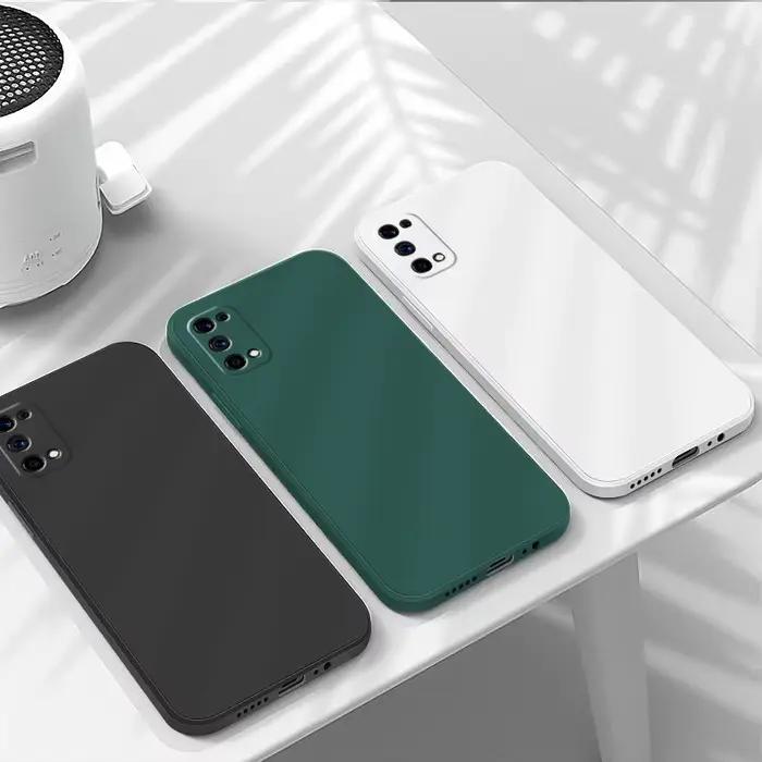 Coque de téléphone carrée en silicone pour Samsung
