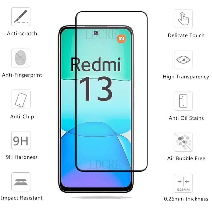 4 pièces pour Xiaomi Redmi 13 verre
