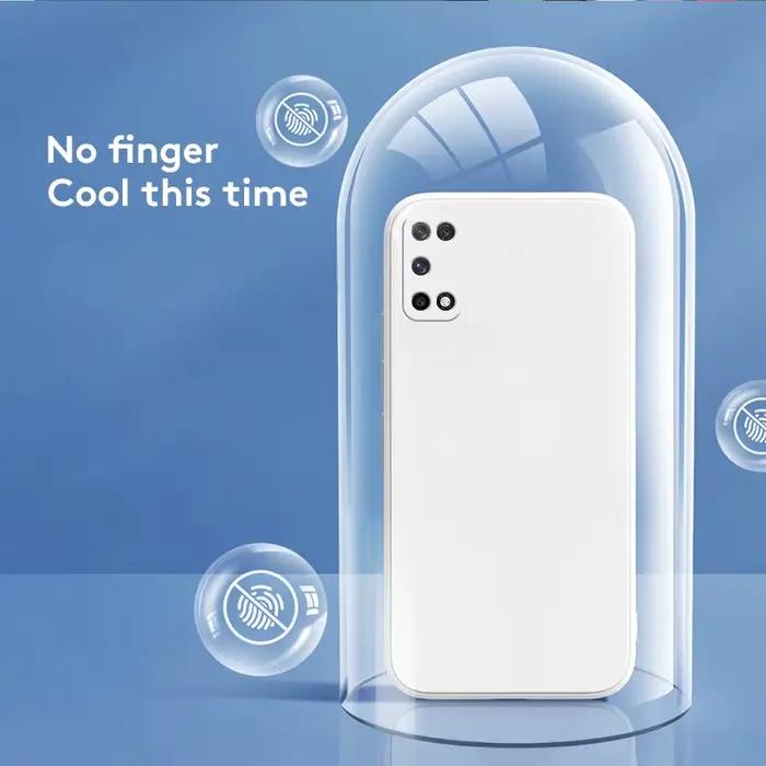 Coque de téléphone carrée en silicone pour Samsung