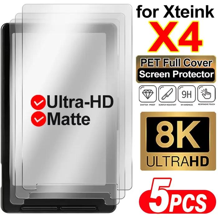 Protecteur d'écran mat et transparent HD pour liseuse XTEINK X4