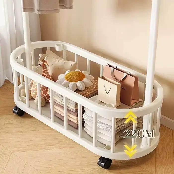 Rail Modern Clothing Rack Luxury Hanger Frames Standing Clothing Rack Jacket Side Perchero Ropa De Pie Living Room Furniture