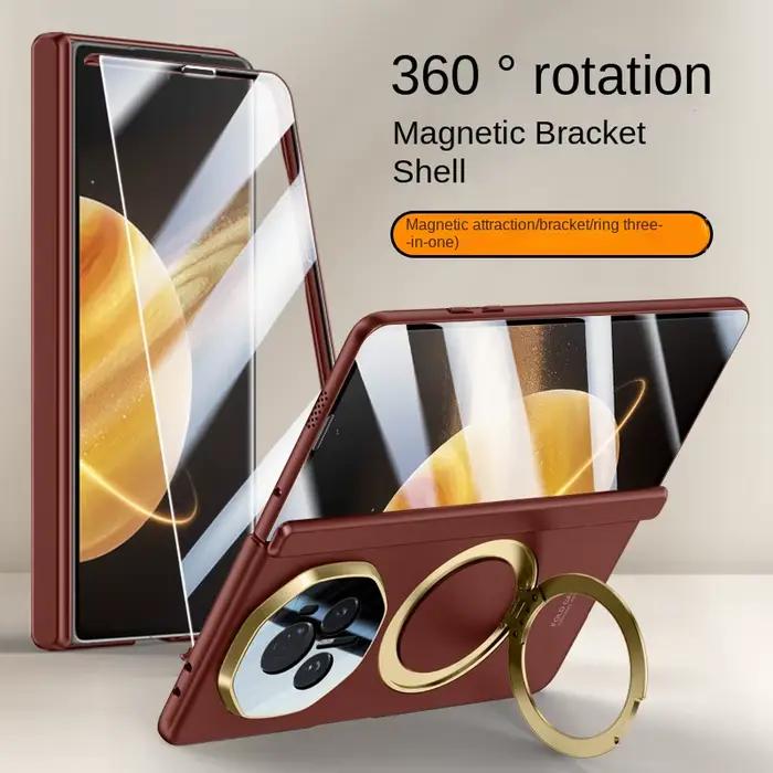 Pour Honor Magic V3 Vs3 360 ° Peau rotative lentille magnétique Protection complète Film en verre trempé coque de