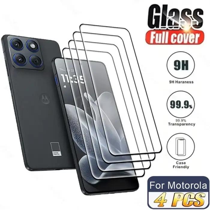 4 pièces verre trempé pour Motorola Edge 70 Film de protection