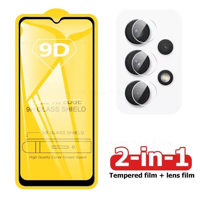 Verre 2 en 1 pour Samsung Galaxy A54 A34 A14 5G protecteur d'écran clair