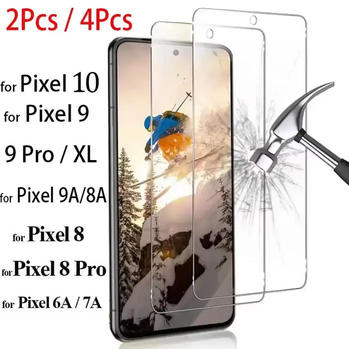 Film de protection d'écran Pixel 9 9A HD en verre trempé pour Google Pixel 8 et Pixel 8 pro résistant aux rayures et aux éraflures ```