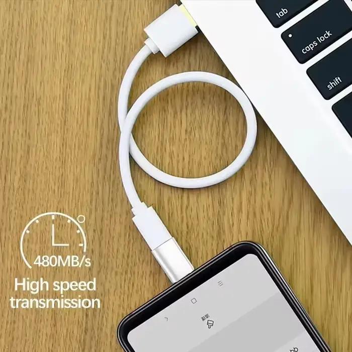 Adaptateur de charge rapide IOS vers USB C, adaptateur Lightning vers Type C, convertisseur de transfert de données USB C pour IPhone 16 15 Samsung Google