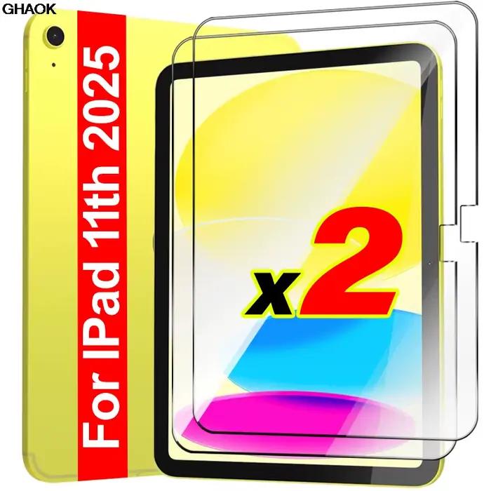 Pour IPad A16 11th 2025 protecteurs d'écran incassables en verre trempé