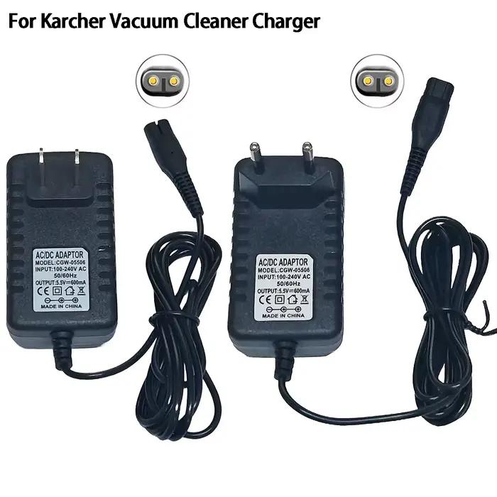 Convient pour Karcher WV 1/2/5/50/55/60/70/75 aspirateurs de vitres réglementations ue/US fenêtre Vac Plug AD-chargeur Portable