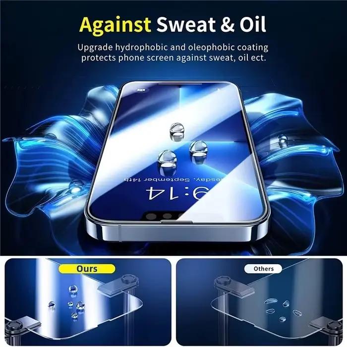 1-5 pièces verre trempé pour IPhone 16 15 14 13 12 11 Pro Max protecteur d'écran
