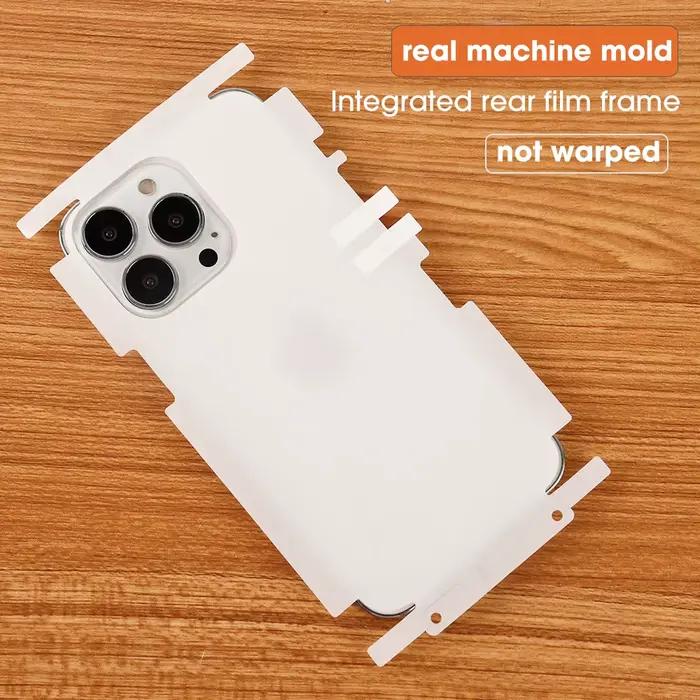 Pour iPhone 12 13 14 15 Pro Max clair avant arrière bordure protecteur d'écran Protection complète corps enveloppement
