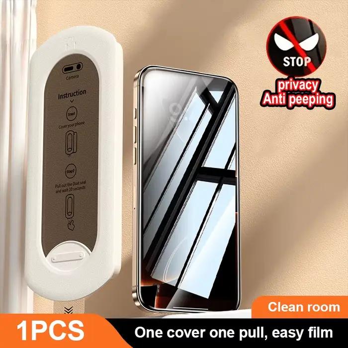 Protecteurs d'écran de confidentialité pour IPhone 17/16/15/14/13 Pro/Promax, couverture de Film plein écran, autocollant de Protection de cabine sans poussière
