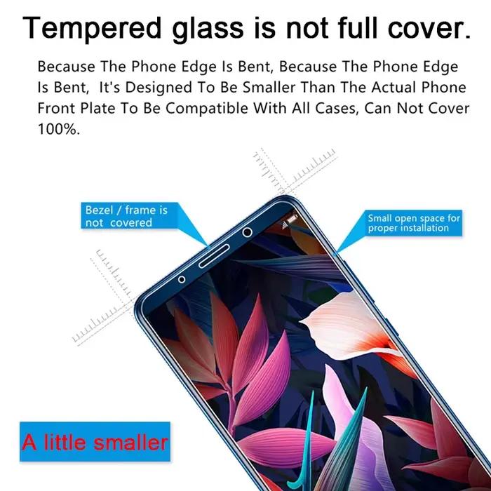 Protecteur d'écran en verre trempé pour Huawei Mate 7 Mate 8 Mate 9 Mate 9 Lite Mate 10 Mate 10 Lite Mate 10 Pro Mate 20 Mate 20 Lite Mate 30 Mate 30 Lite avec installation facile et couleurs variées