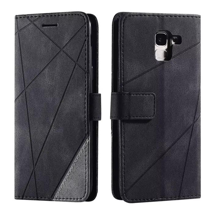 Étui en cuir pour Coque Samsung Galaxy J6 2018