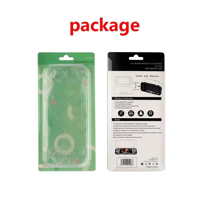 Étui de protection Nintendo Switch Lite en cristal dur, fin et doux, compatible avec la console, disponible en bleu, rose, rouge et vert pour gamer occasionnels et passionnés
