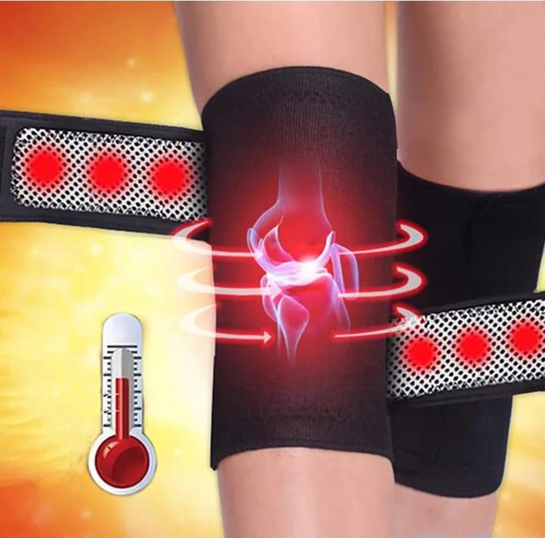 Genouillère magnétique auto-chauffante en Tourmaline, thérapie orthopédique, ceinture de soutien, br