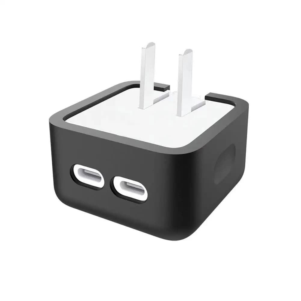 Coque en Silicone pour Apple 35W, double Port USB-C, petit adaptateur d'alimentation, housse en Sili