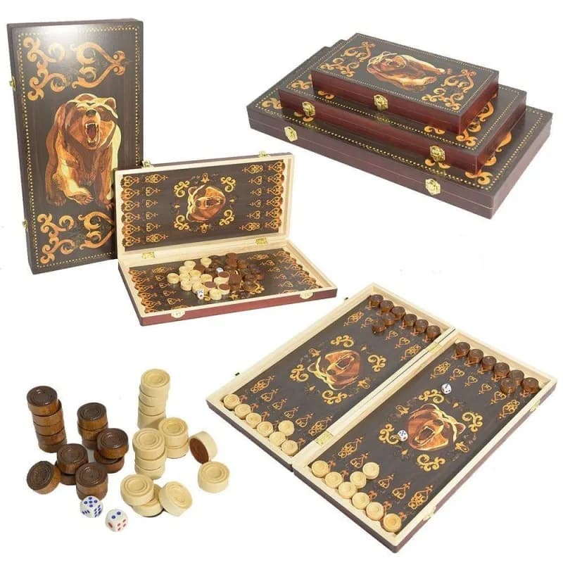 Jeu d'échecs plateau pliant en bois, jeu d'échecs exquis, jeu d'échecs et de dames