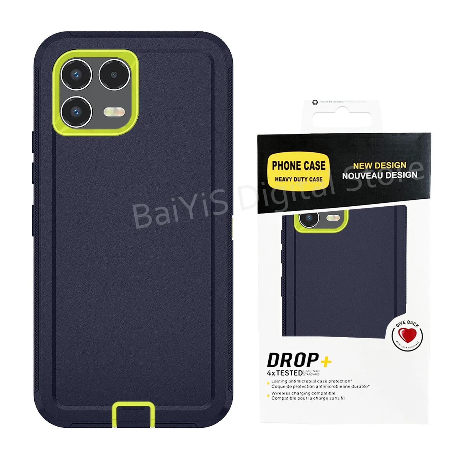 Étui de protection blindé à 3 couches pour T-Mobile Revvl 8 7 Pro 8Pro, housse de protection hybride