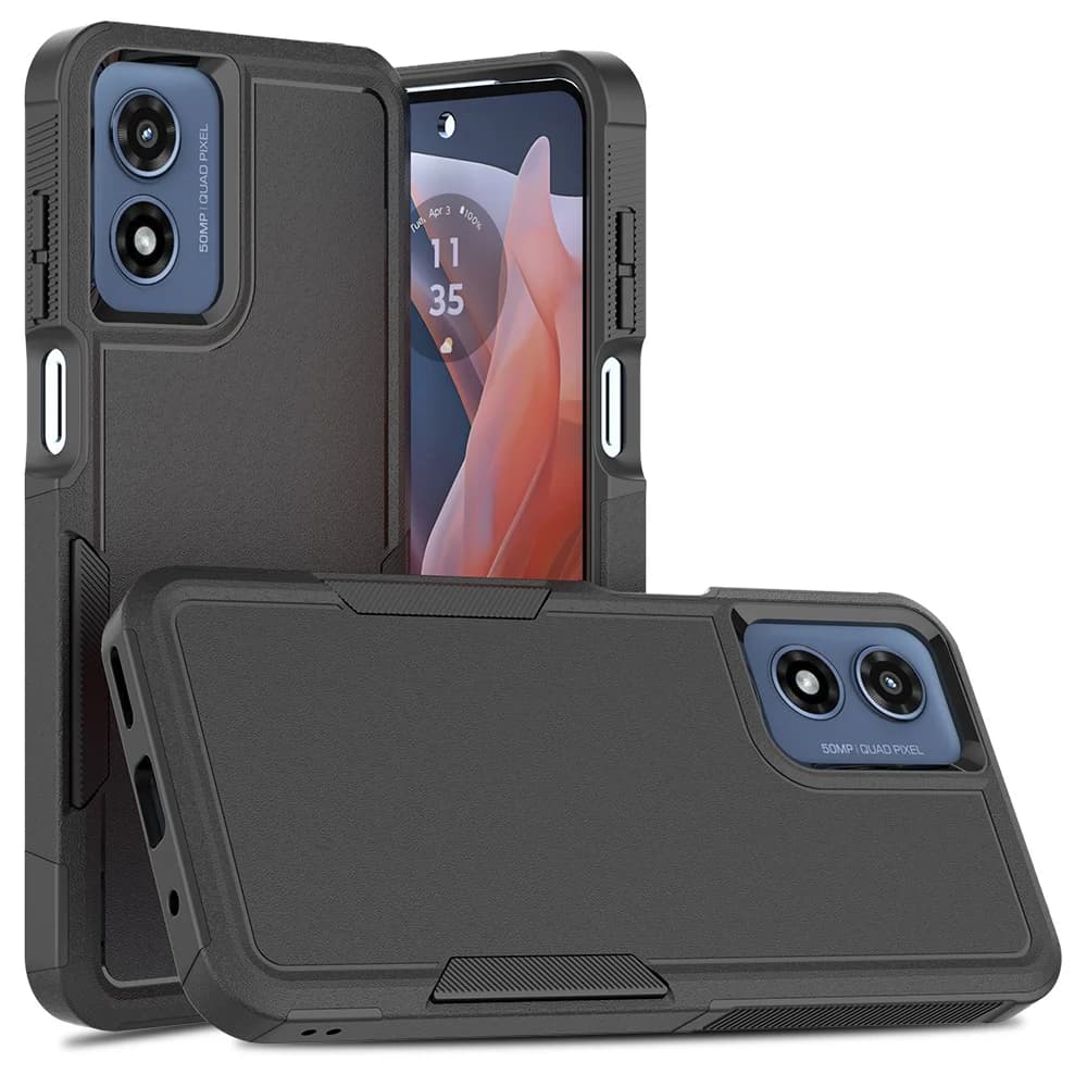 Coque de protection antichoc pour Moto G Play 2024 4G, coque rigide double couche pour Moto G Play 2