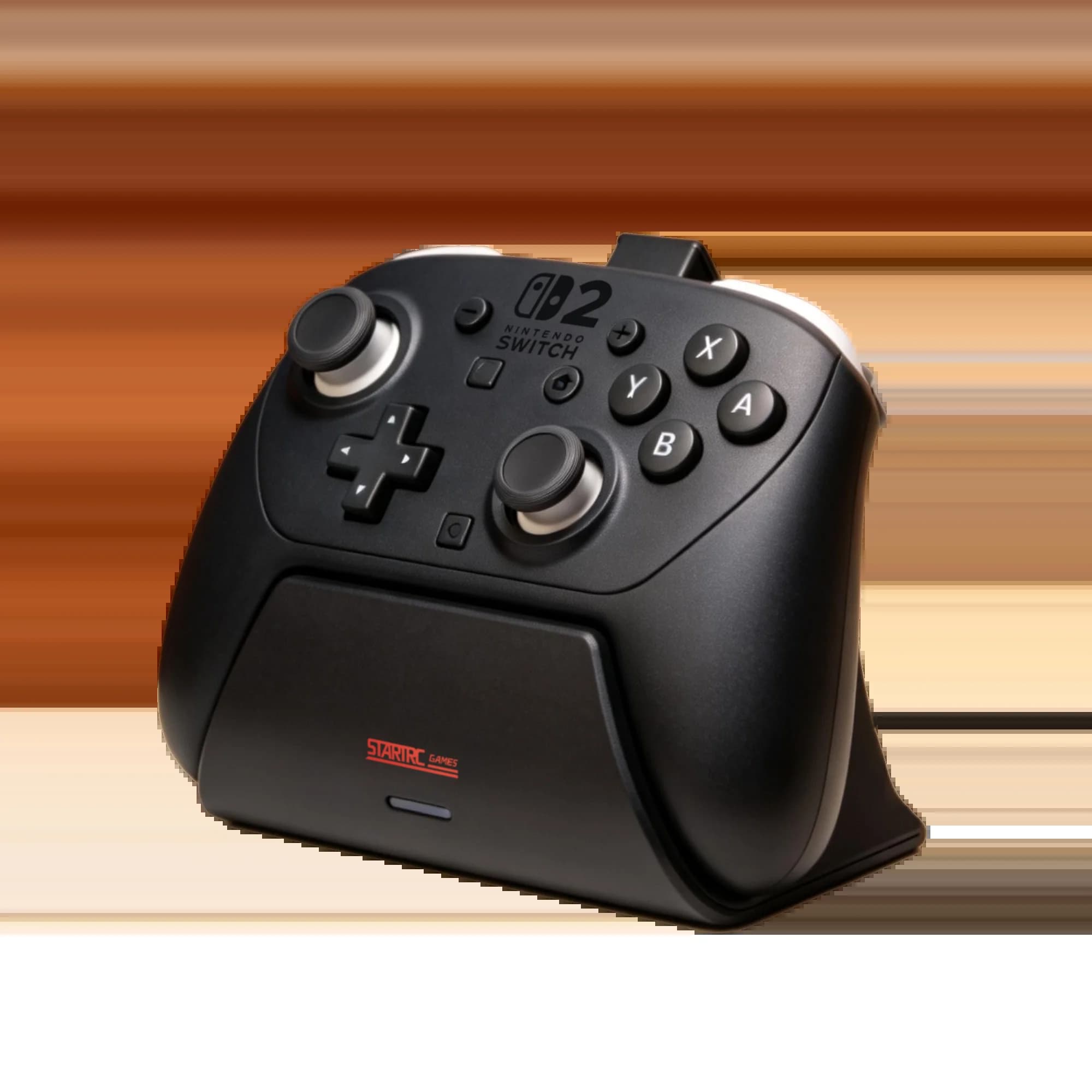Station de charge pour manette de jeu Switch2 Pro, chargeur rapide avec indicateur lumineux LED pour