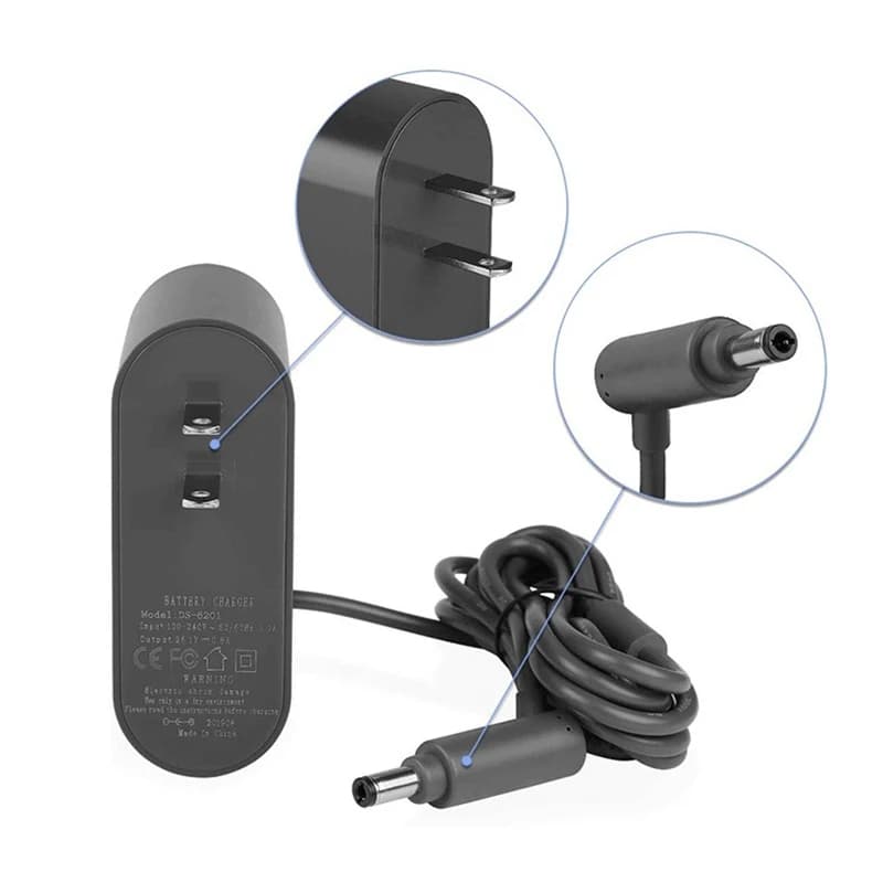 Convient pour Dyson V6 V7 V8 DC62 0.8A chargeur rapide aspirateur chargeur de batterie DC58 DC59 DC6
