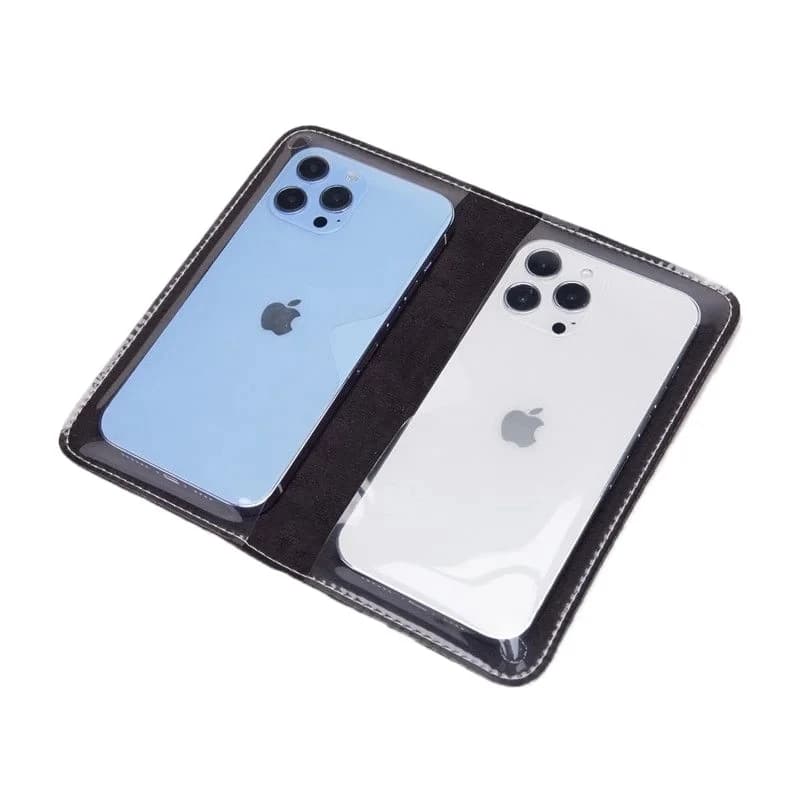Sac de téléphone en cuir PU avec 2 positons du matin, étui mobile tactile universel, étui de collect