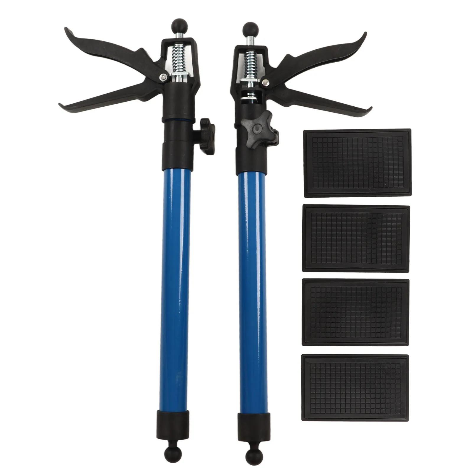 Tige de Support télescopique pour armoire, 2 pièces, robuste, antidérapante, suspendue, extensible,