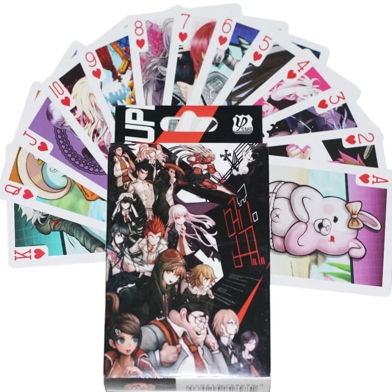 Cartes de Poker ours noir et blanc Monokuma, cartes de bureau Danganronpa, objets de collection pour