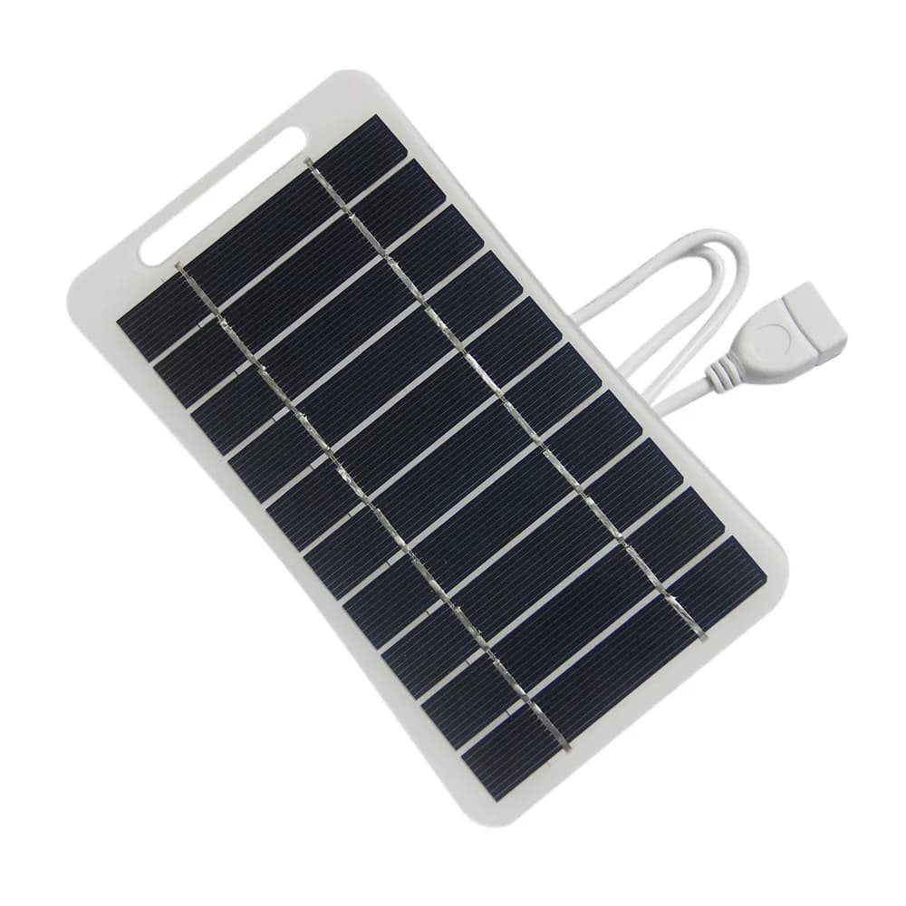 Chargeur de panneau solaire Portable 2W 5V, 2 pièces, avec poignée, pour le chargement du téléphone,