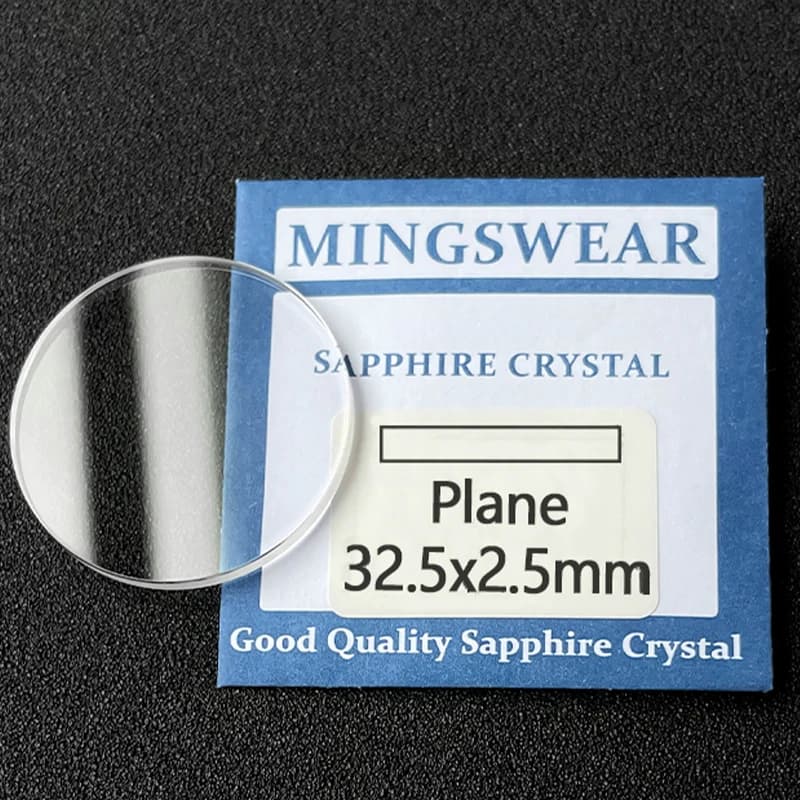 Verre de montre saphir plat, remplacement anti-rayures, cristal transparent, optique, diamètres 30-2