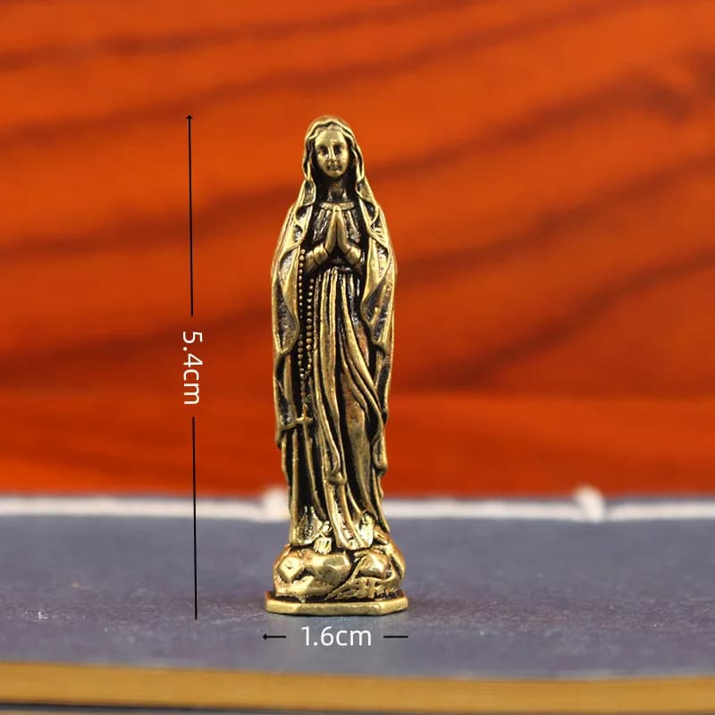 Figurine de statue de dieu en laiton, décor de bureau, artisanat de sculpture de divinité, ornement