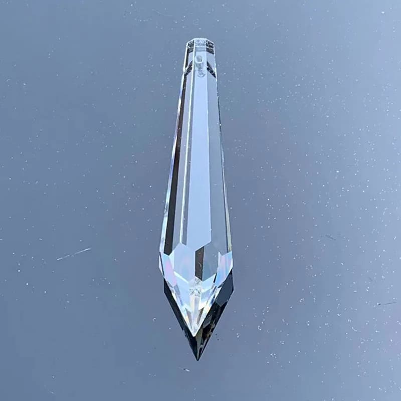 7 pièces de perles pointues en cristal, pendentifs en perles de verre pour bricolage, lustre attrape