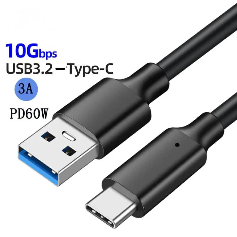 Câble USB3.2 10Gbps USB Type A vers USB C 3.2 Gen2 câble de transfert de données USB C SSD câble de 