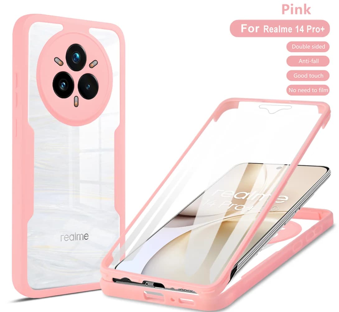 Coque de Protection complète du corps 360, étui arrière antichoc pour écran avant OPPO Realme 14 Pro