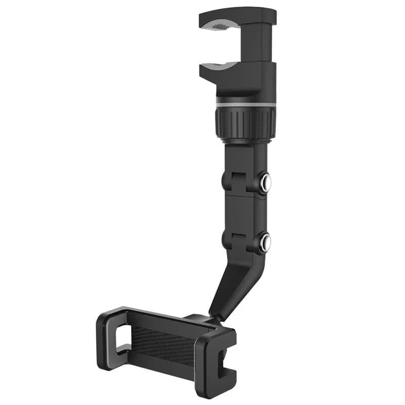 Support de téléphone de rétroviseur pour voiture, 360 ° Support de téléphone rotatif, support GPS