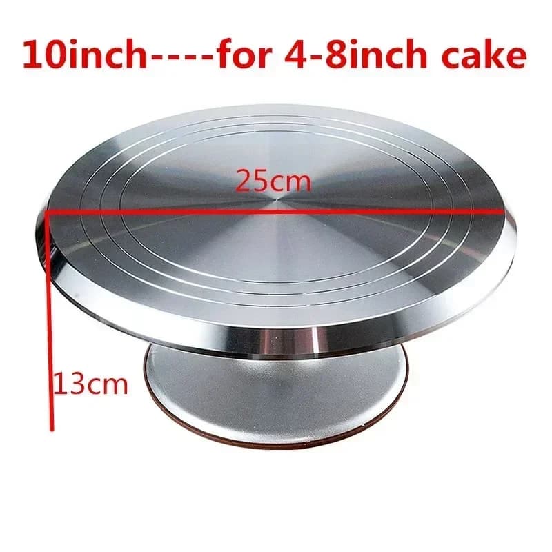 Support à gâteaux, outil de cuisson, 10 12 14 pouces, table à gâteaux crème montée, plateau tournant