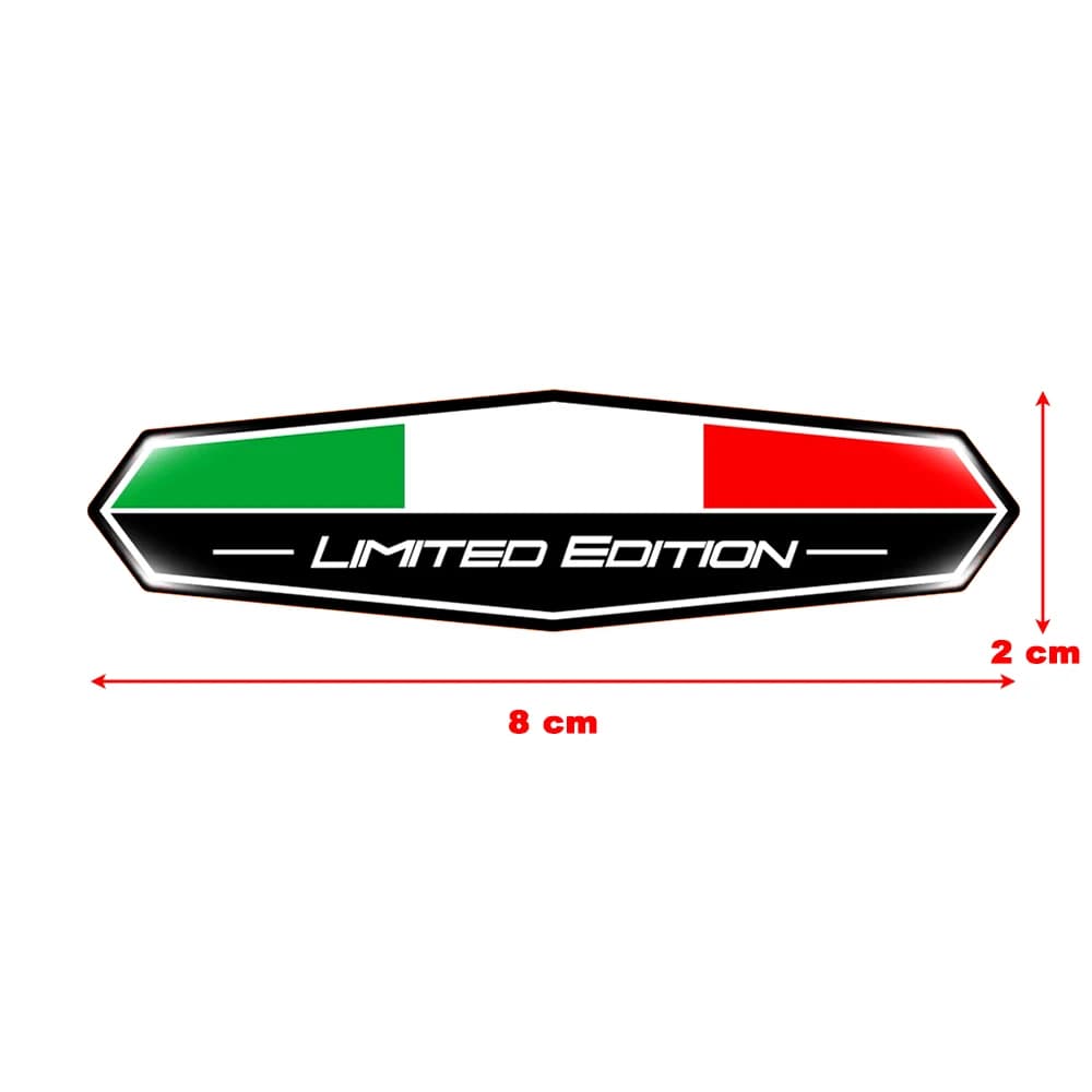 Autocollants 3D en gel réfléchissants drapeau italien, tricolore italien, pour voiture, moto, scoote