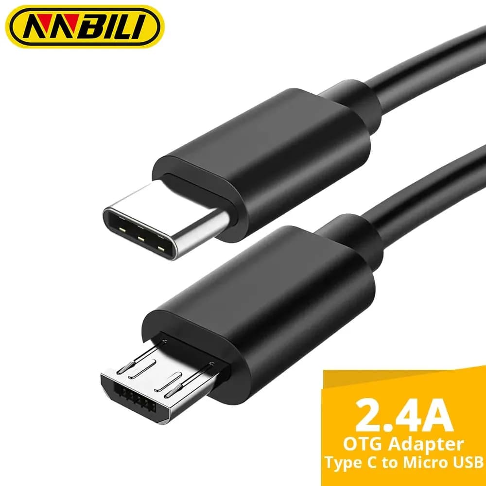 NNBILI câble USB C vers Micro USB pour Samsung Redmi LG Moto Xbox-One PS4 contrôleurFire tablettes T