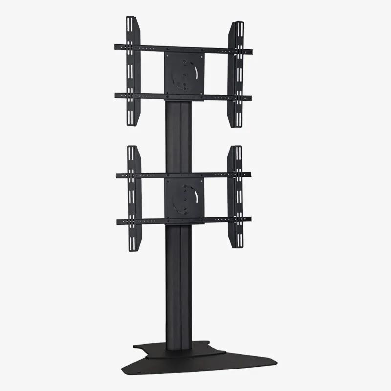 Support de sol double pour téléviseur, pour écran de 30 à 60 pouces, support rotatif gain de place p