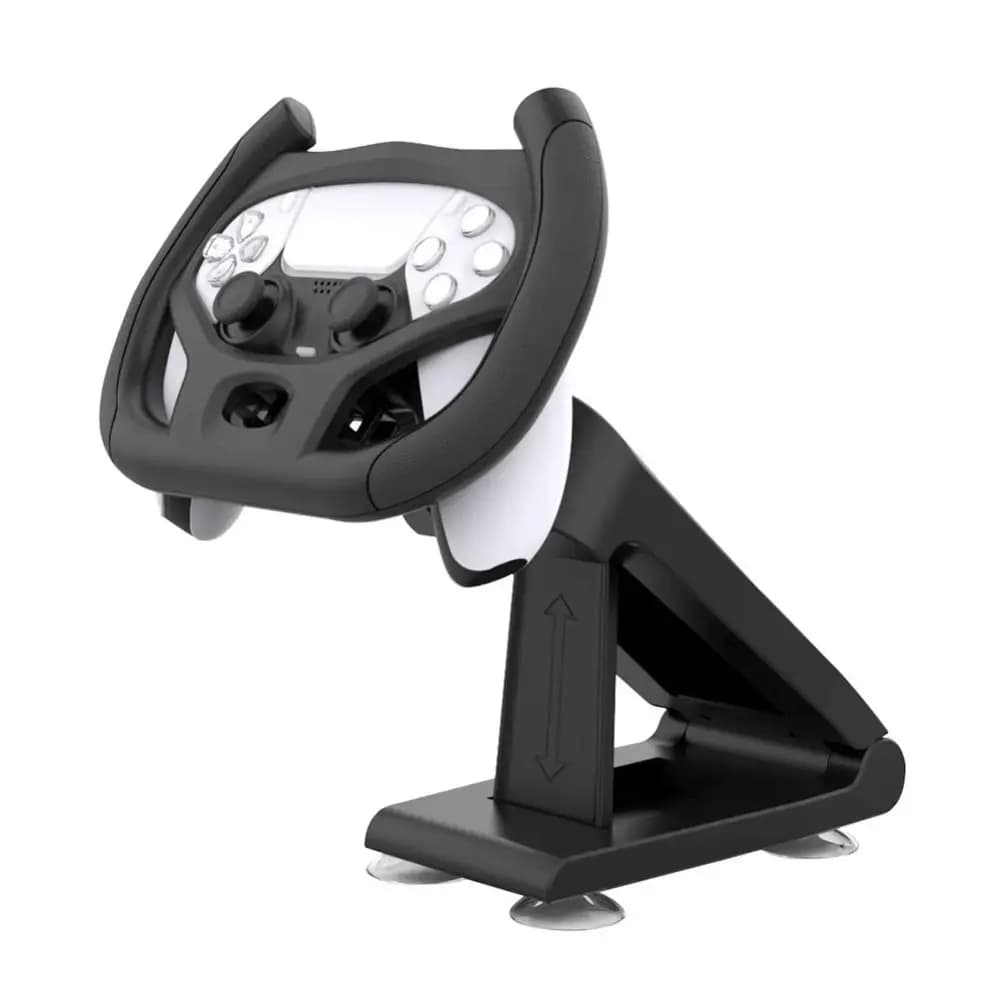 Volant de jeu multi-axes 2024 en ABS, volant professionnel avec ventouse, support de manette durable