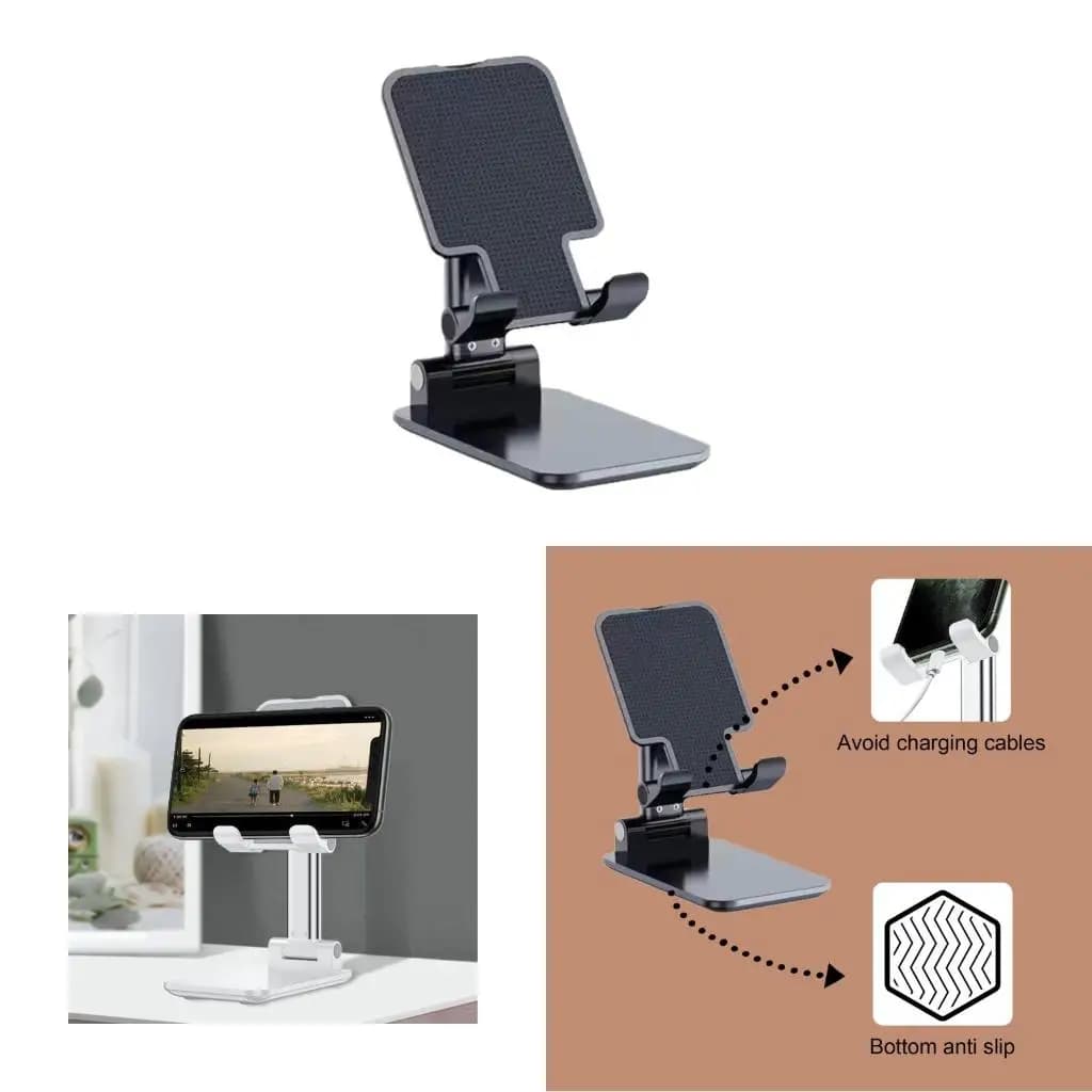 Support téléphone bureau pliable réglable