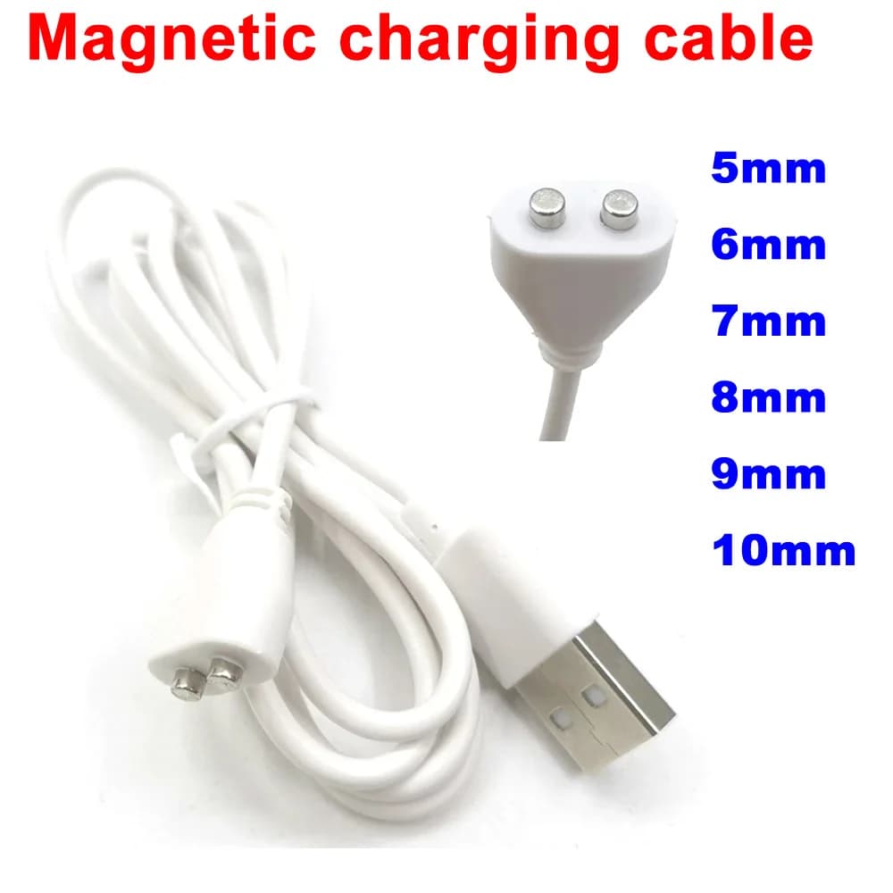 Câble de chargement magnétique espacement central 2P 5mm 6/7/8/9/10mm aimant Suctio chargeur d'alimentation USB pour instrument de beauté appareil intelligent